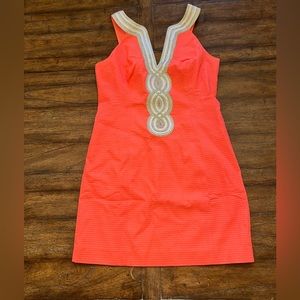 NWT size 4 Lilly Pulitzer Valli Shift in Coral.